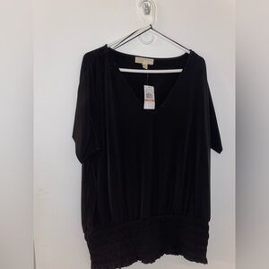 Micheal Kors Black T-Shirt Blouse